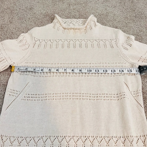 Zadig & Voltaire Cream Cecily Monogrammed ZV Belted Knit Dress. Size Small. - Picture 14 of 17